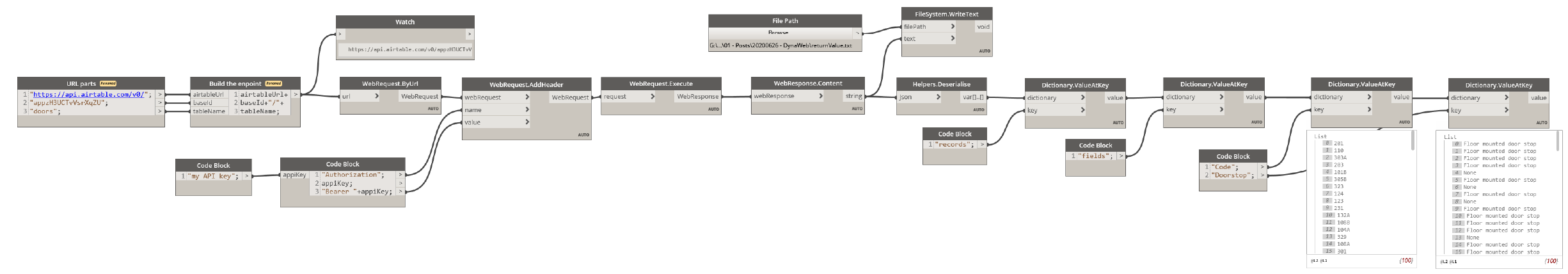 Air table c# example Air table c# example